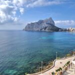 Panoramisch uitzicht op zee, van Moraira tot de Peñón