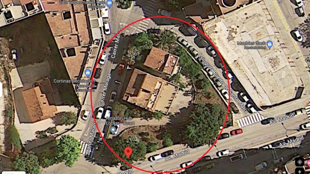 Building plot in the centre of Calpe